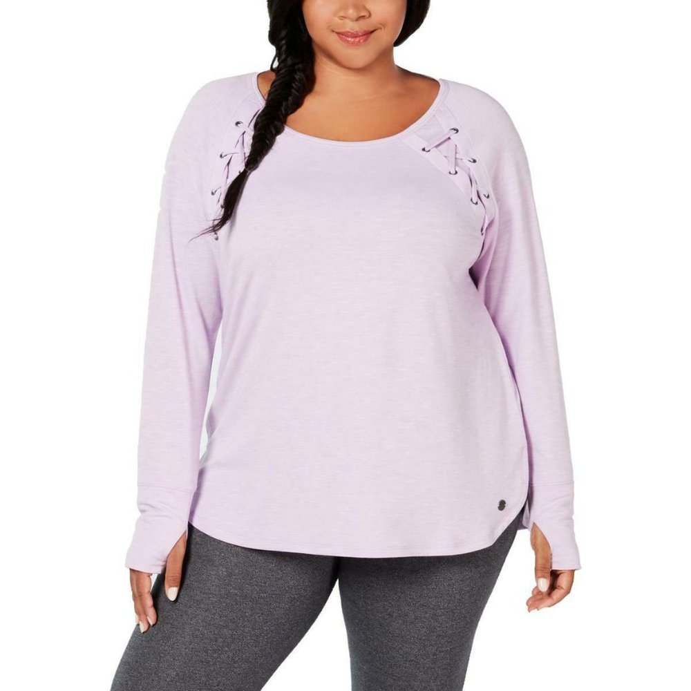 Ideology Womens Life On The Go Blouse Top